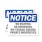 Signmission No Boating Or Swimming No Fishing Behind, 10 in W x Rectangle, Vinyl Decal OS-2PACK-NS-D-710-L-14394 - alternate 1